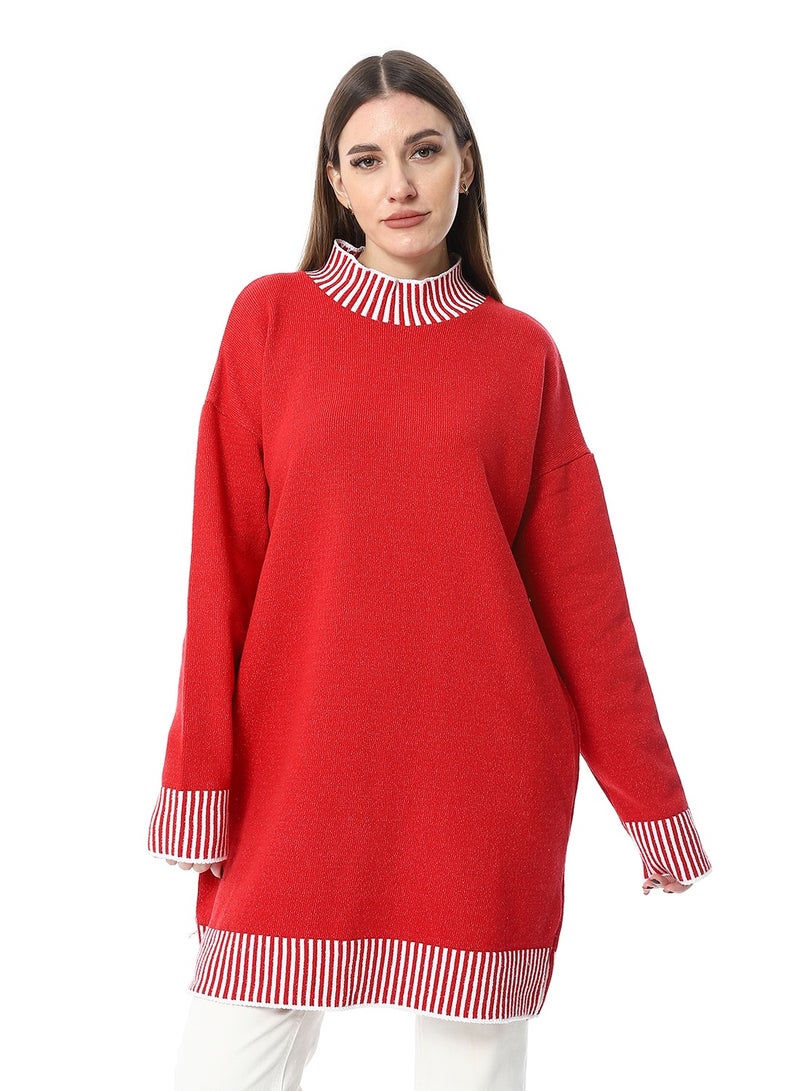 Caesar Women Wool Long Pullover With High Neck  - Image 1