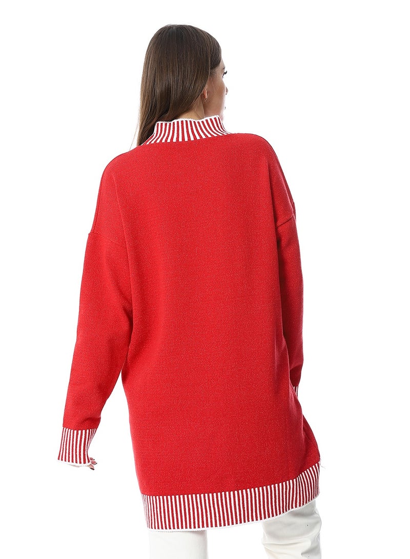 Caesar Women Wool Long Pullover With High Neck  - Image 2