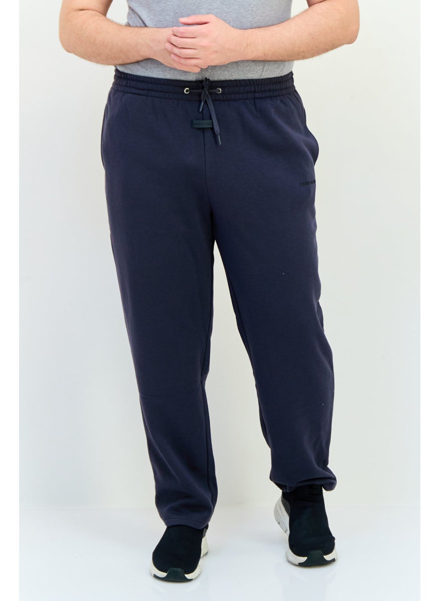 Core Elements Men Brand Logo Sweatpants, Dark Grey  - Image 1