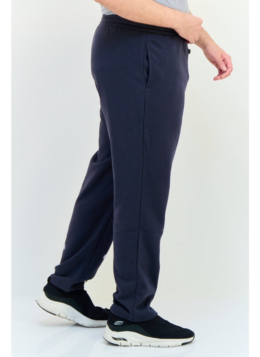 Core Elements Men Brand Logo Sweatpants, Dark Grey  - Image 2