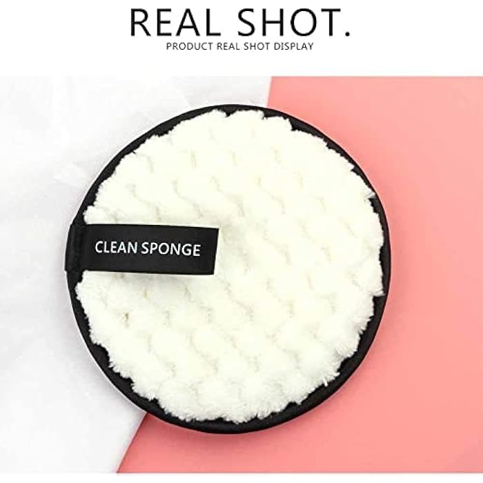 N.C NC Makeup Remover Cloth, 3 Pieces Reusable & Washable Facial Cleansing Puff, Chemical-Free Double-Sided Soft Microfibre Removal Pads - Immediately with Just Water - Image 4