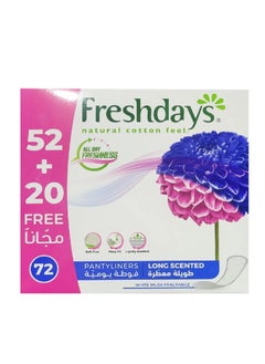 Freshdays Pantyliners Long Scented 72 Pads  - Image 1
