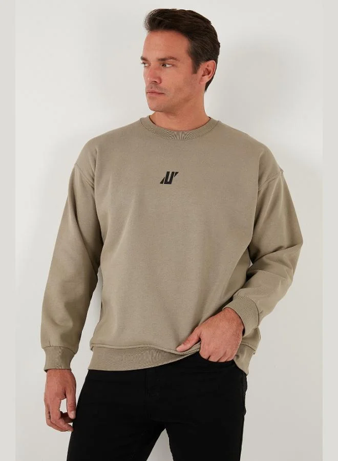 Buratti  Buratti Regular Fit Crew Neck Cotton Fleece Lined Soft Brushed Sweatshirt Men's SWEAT 5905405 for Men | Best Price UAE