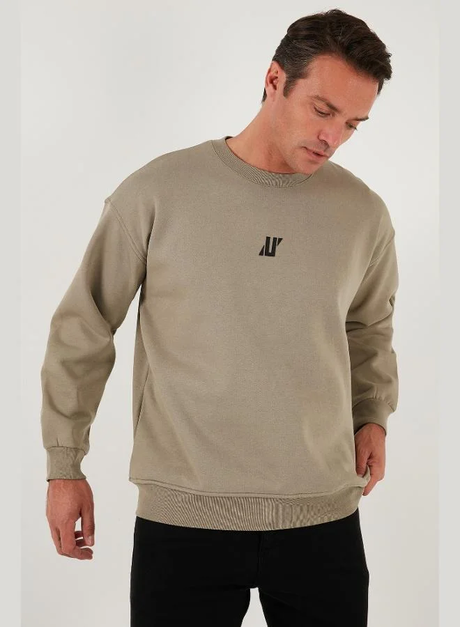 Buratti  Buratti Regular Fit Crew Neck Cotton Fleece Lined Soft Brushed Sweatshirt Men's SWEAT 5905405 for Men | Best Price UAE