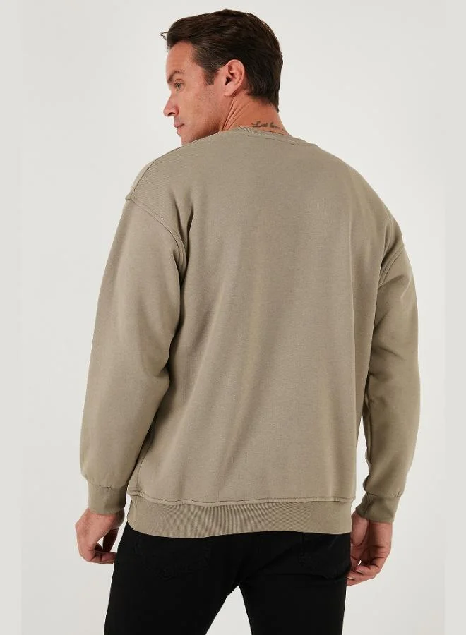 Buratti  Buratti Regular Fit Crew Neck Cotton Fleece Lined Soft Brushed Sweatshirt Men's SWEAT 5905405 for Men | Best Price UAE