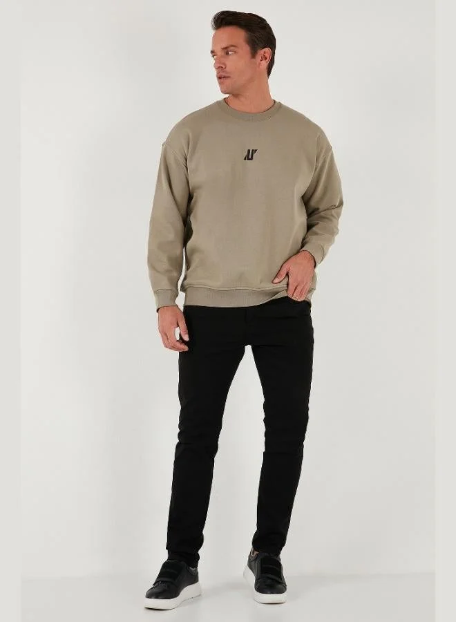 Buratti  Buratti Regular Fit Crew Neck Cotton Fleece Lined Soft Brushed Sweatshirt Men's SWEAT 5905405 for Men | Best Price UAE