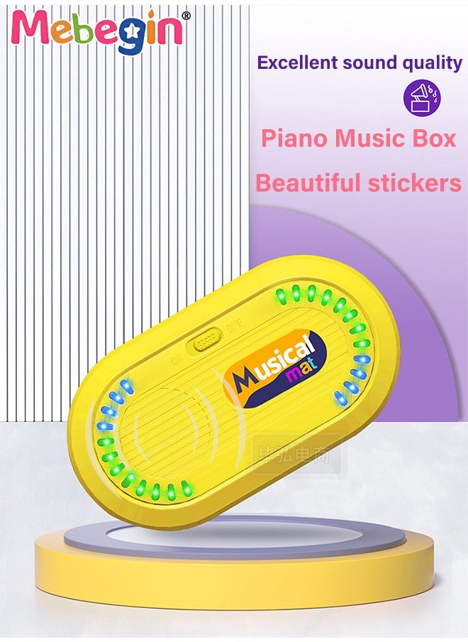 MEBEGIN - 2 in 1 Musical Toys for Toddlers, Piano Keyboard and Drum Mat with 2 Drum Sticks, Electronic Music Blanket with Playback and Recording Functions, Multi-functional Early Learning Musical Toys, 3 AA Batteries Required(Not Included) - Image 1