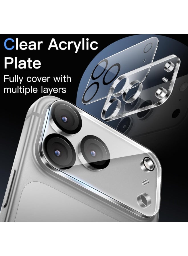 Devon iPhone 17 Pro Tempered Glass Camera Protector Sticker [iPhone 17 Pro Lens Protector] - Image 2