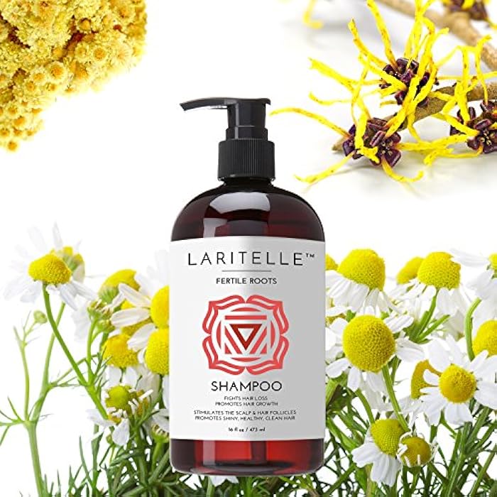 Laritelle Organic Shampoo 17 oz + Conditioner 16 oz | Prevents Hair Loss, Promotes Hair Growth | Ayurvedic Herbs, Lavender, Ginger & Rosemary | NO GMO, Sulfates, Gluten, Alcohol, Parabens, Phthalates - Image 5