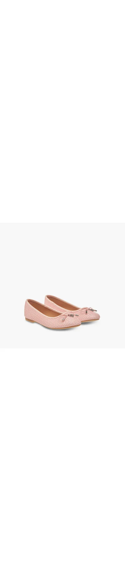 Flora Bella By Shoexpress Girls Bow Detail Slip-On Ballerina Shoes