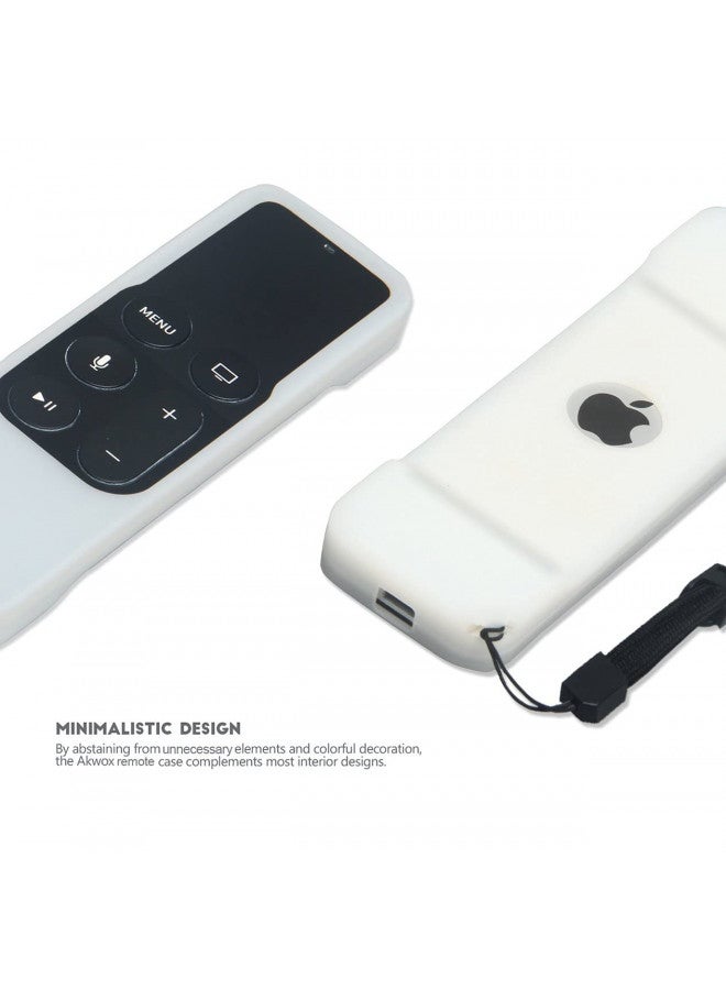 AKWOX Remote Case for Apple Tv 4th / 4K 5th Generation, Akwox Light Weight [Anti Slip] Shock Proof Silicone Remote Cover Case with Lanyard -not for New Apple 4k TV Series 6th Gen 2021 - Image 4