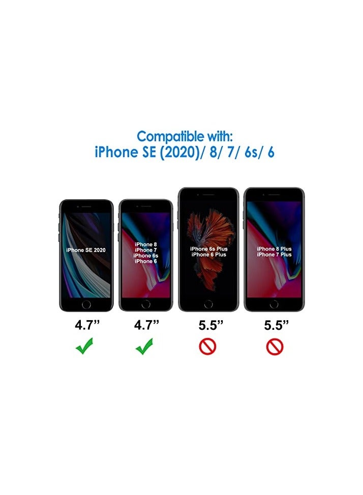 جي تيك واقي شاشة JETech مكون من 3 قطع لهاتف iPhone SE 3/2 (إصدار 2022/2020)، iPhone 8، iPhone 7، iPhone 6s وiPhone 6، طبقة من الزجاج المقوى، 4.7 بوصة - Image 5
