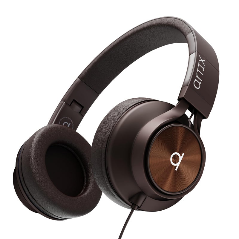 ARTIX Over Ear Headphones Wired with Microphone and Volume Control, Foldable Noise Isolating Headset with Deep Bass for School, Laptop, Computer, Chromebook, Tablet, Travel (3.5mm Jack) - Image 1