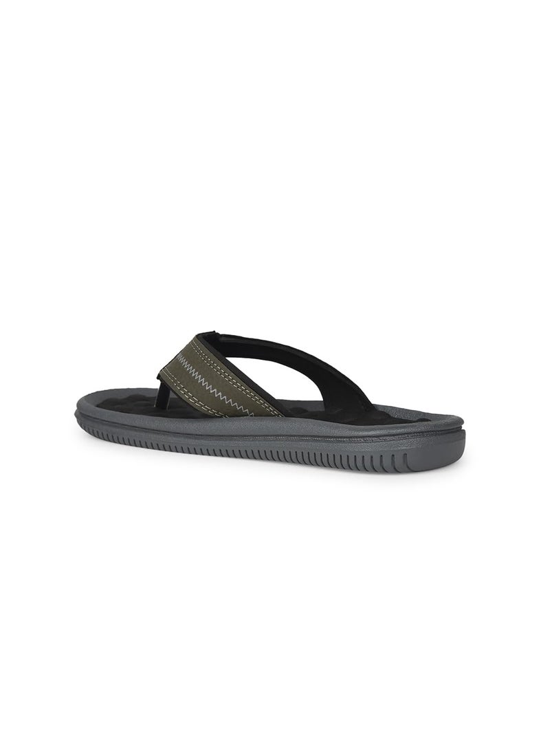 Bata Men Casual Thong Flip-Flop - GREEN 11 (UK) - Image 3