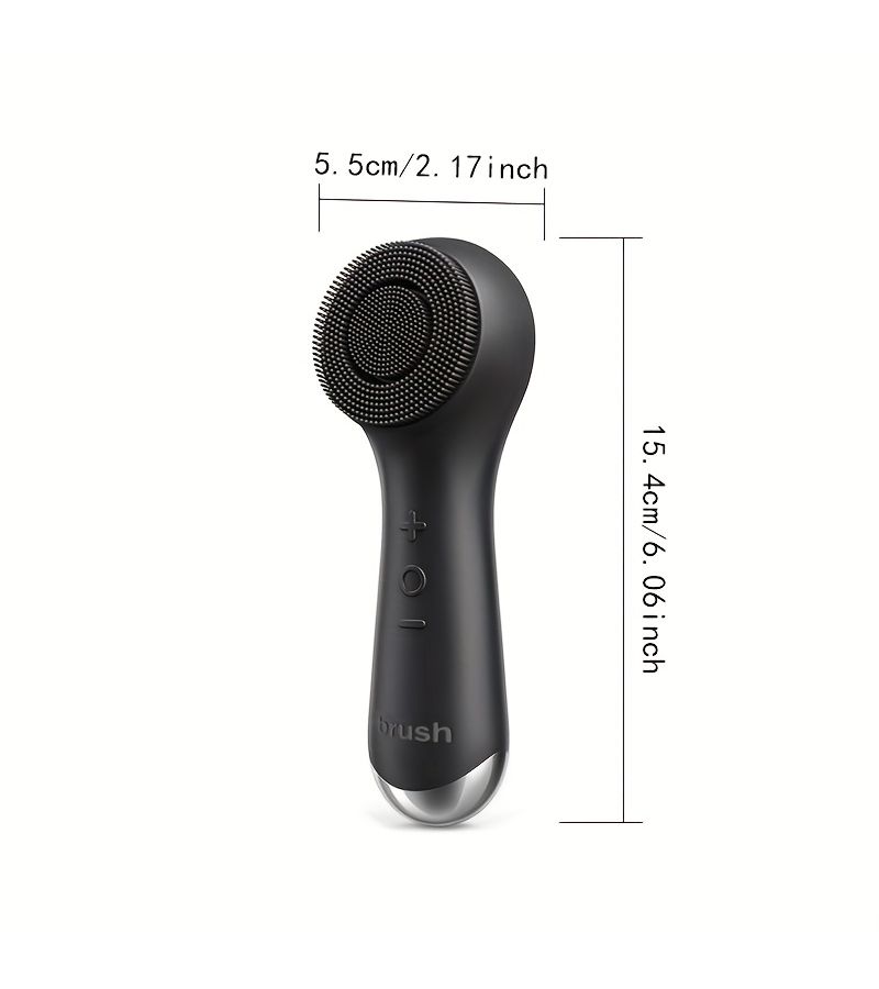 360 Degree Rotating Cleaning Stick For Neck And Face Massage With Two Vibrating Modes USB Rechargeable Waterproof Purple - Image 3