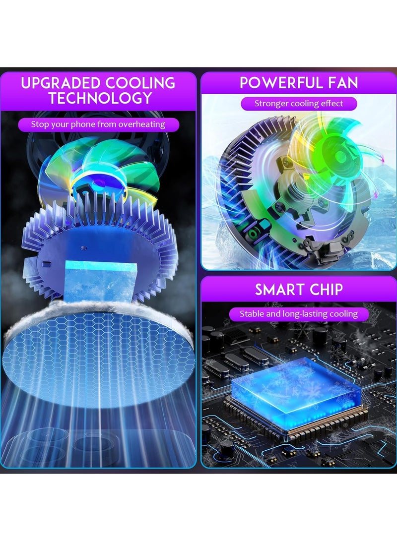 Loquat iPad Radiator Magnetic Tablet Cooler For iPhone iPad Android Tablet Compatible Magnetic Semiconductor Heat Sink With Temperature Display Radiator Cooler - Image 3