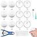 Simgoing 12 Pcs DIY Stress Ball Making Kit Blank Stress Pressure Ball Skin Kit with Vacuum Evacuating Device Expander Tool Make Your Own Fidget Pressure Balls for AdultsMilky and Clear - Image 2
