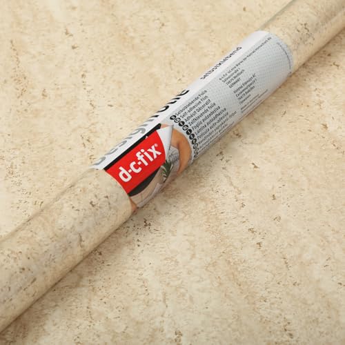 d-c-fix 346-0099 Decorative Self-Adhesive Film, Beige Marble, 17" x 78" Roll - Image 5