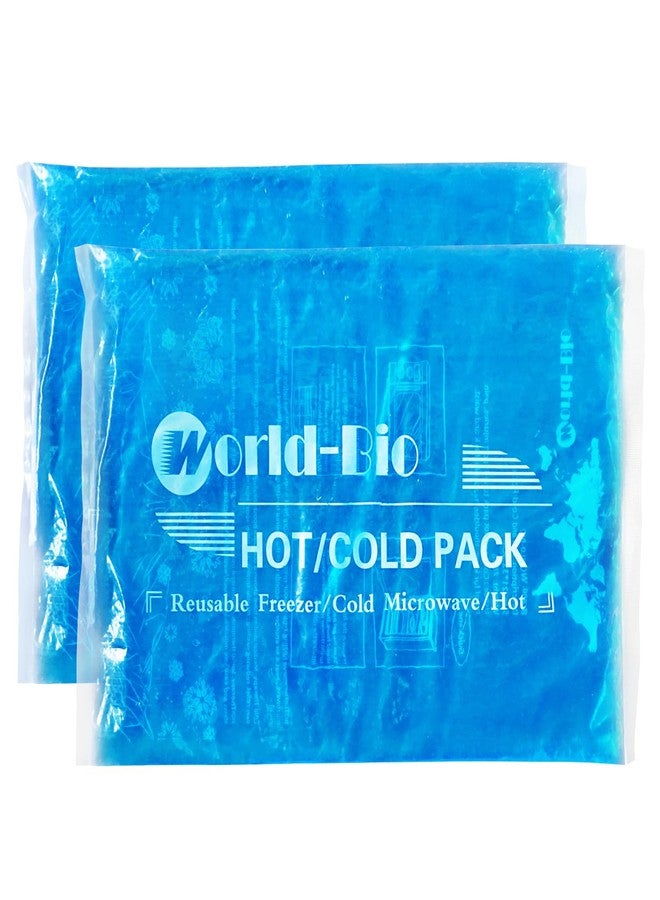 Blobuste Large Ice Packs for Injuries Reusable Gel(8.3''×12.4'', 2 Pack Flexible Cold Pack for Pain Relief, Hot/Cold Compress Therapy Gel Freezer Pack for Shoulder, Back, Legs, Knee, Surgery, Swelling - Image 1