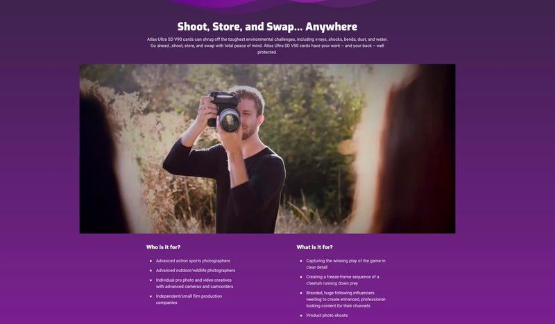 OWC Atlas Ultra 512GB SDXC UHS-II V90 Media Card - Image 5