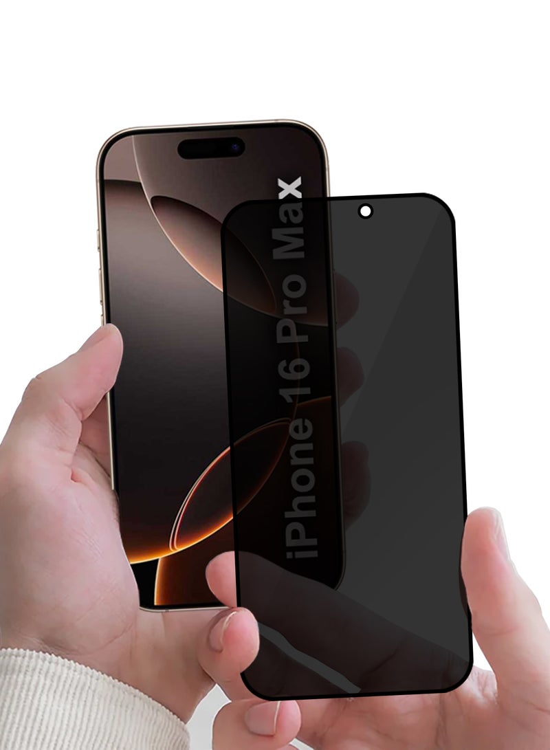 CATANES Privacy Screen Protector for iPhone 16 Pro Max – Magic Box Auto-Align, Full Glass, Anti-Spy, Case-Friendly - Image 4