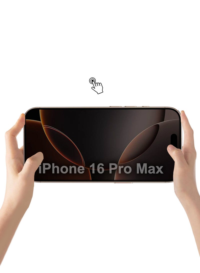 CATANES Privacy Screen Protector for iPhone 16 Pro Max – Magic Box Auto-Align, Full Glass, Anti-Spy, Case-Friendly - Image 3