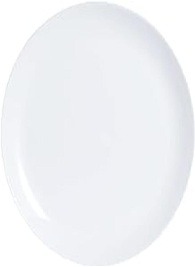 Luminarc Luminarc Diwali Set of 6 Extra Resistant Opal Glass Dinner Plates, 25 cm, White 