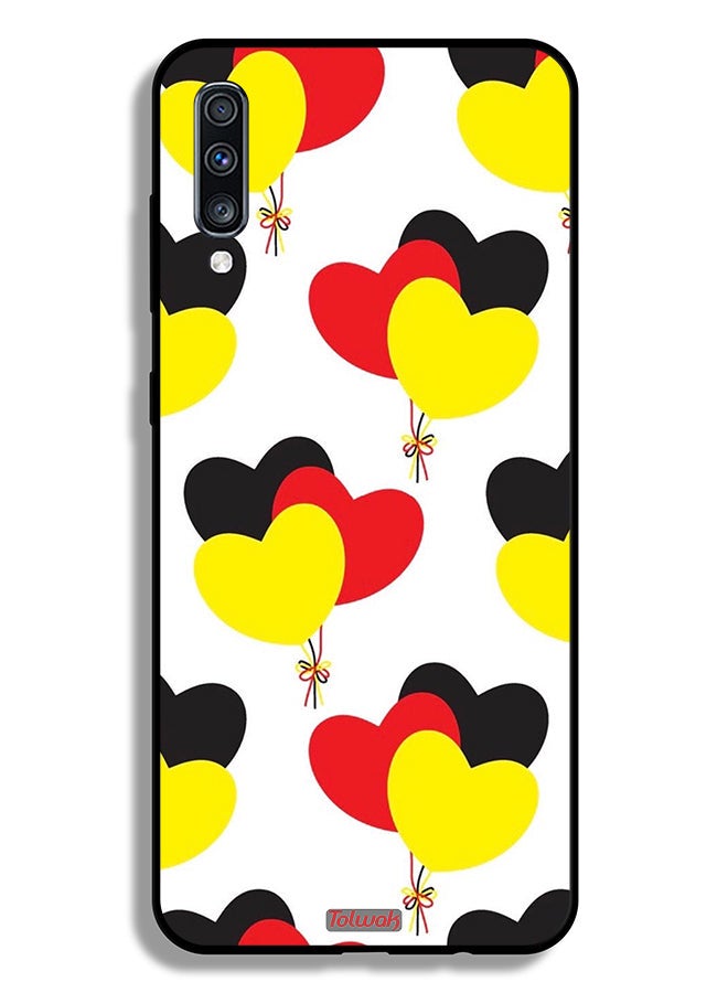 Tolwak Samsung Galaxy A70 Protective Case Cover Three Hearts Bunch - Image 1