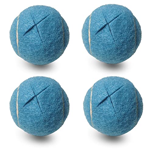 RMAMSCOV Tennis Balls for Walkers 4 Pack, RMASCOV Precut Tennis Balls for Walkers,Walker Balls Tennis Ball for Chair Legs(Light Blue) - Image 1
