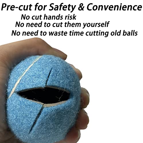 RMAMSCOV Tennis Balls for Walkers 4 Pack, RMASCOV Precut Tennis Balls for Walkers,Walker Balls Tennis Ball for Chair Legs(Light Blue) - Image 4