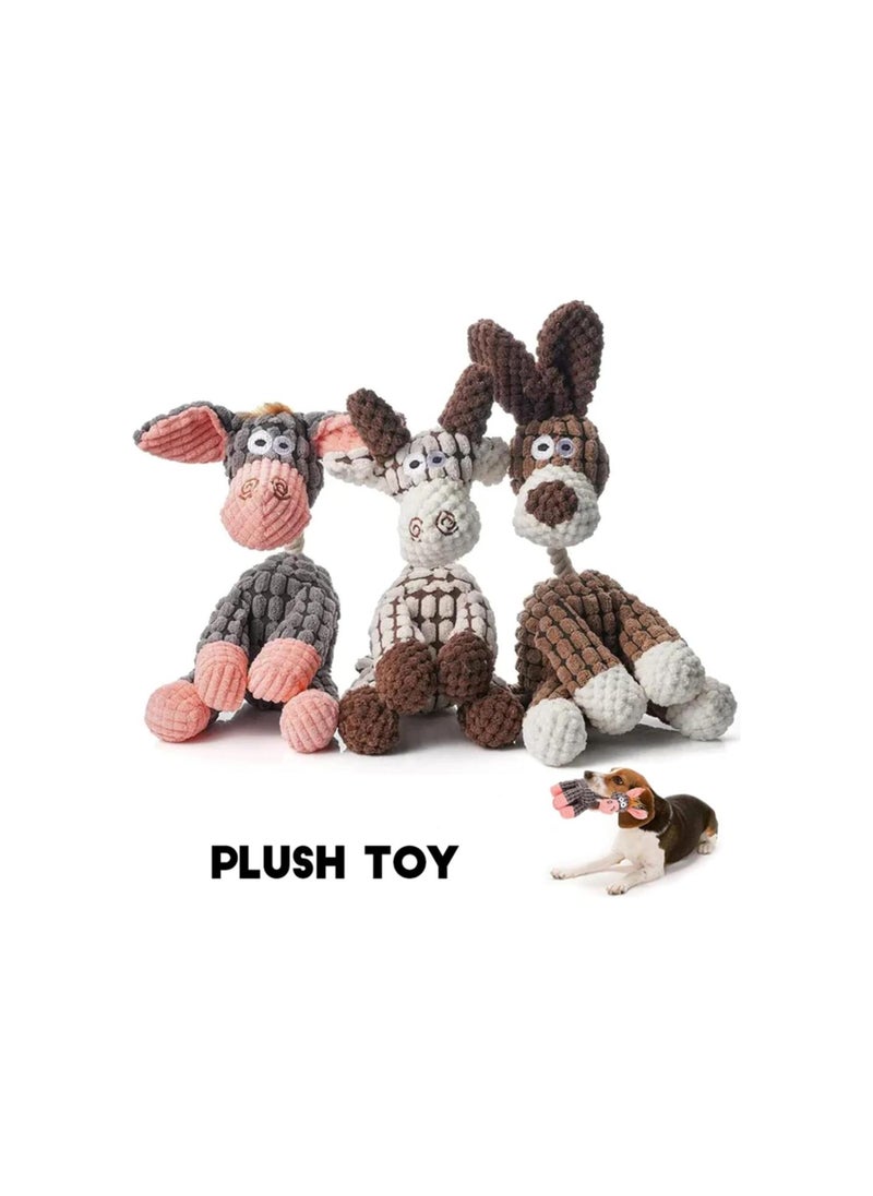 Generic - Robustplush - Immortal Squeaker Plush Toy for Aggressive Chewers, Antarcking Robust Plush Indestructible Toy, Indestructible Robust Dog Toy, Crinkle Squeaky Dog Toys, Durable Stuffed Animal (3Pcs) - Image 1
