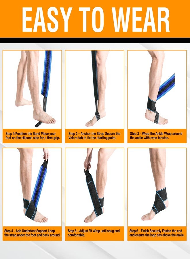 Doc Miller Ankle Brace for Men & Women – Adjustable Ankle Support Brace with Compression Wrap for Sprained Ankle, Plantar Fasciitis, Tendonitis & Swelling – Running, Sports, One Size Fits Most - Image 3