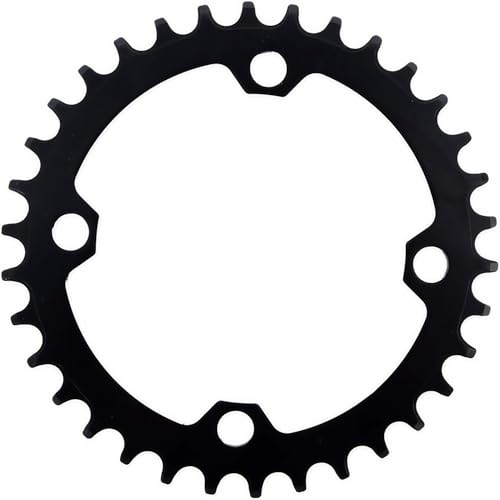YBEKI Pro-Grade 104BCD Chainring (30-52T) CNC 7075-T6 Aluminum Narrow-Wide MTB/Road Round Oval Bike Chainwheel | Shimano/SRAM 8-11 Speed Compatible | 573MPa Strength (Black Round, 34T) - Image 2