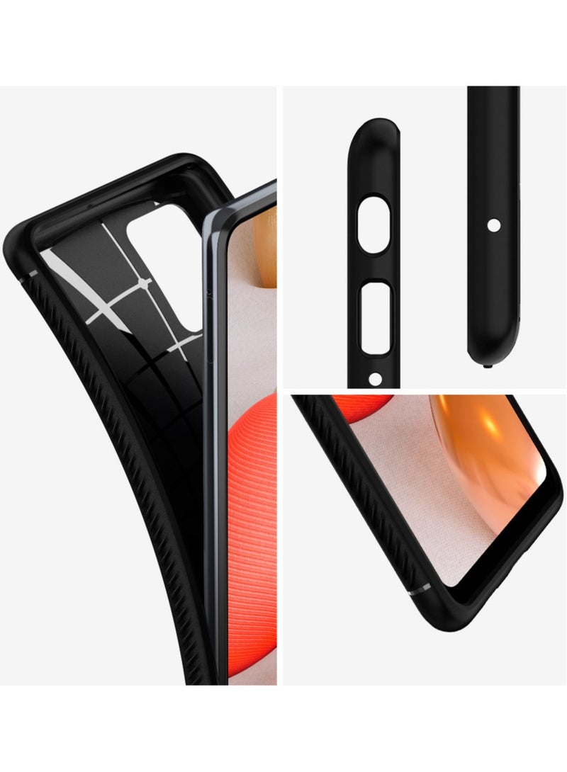 Spigen Rugged Armor Case Cover for Samsung Galaxy A42 5G - Matte Black - Image 5