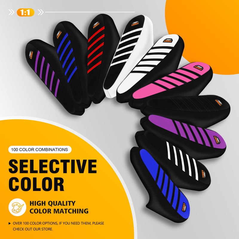 MCHMFG Electric Bike Seat Cover Compatible with Ridstar Q20 E Bike Non-Slip Anti-UV (All Black) - Image 4