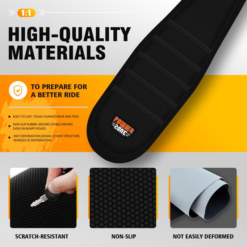 MCHMFG Electric Bike Seat Cover Compatible with Ridstar Q20 E Bike Non-Slip Anti-UV (All Black) - Image 3