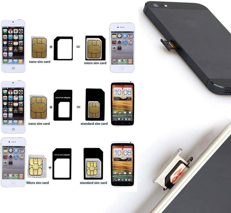 SaiTech IT New Nano and Micro Sim Adapter with Eject Pin Needle - 10 Pack - Image 4