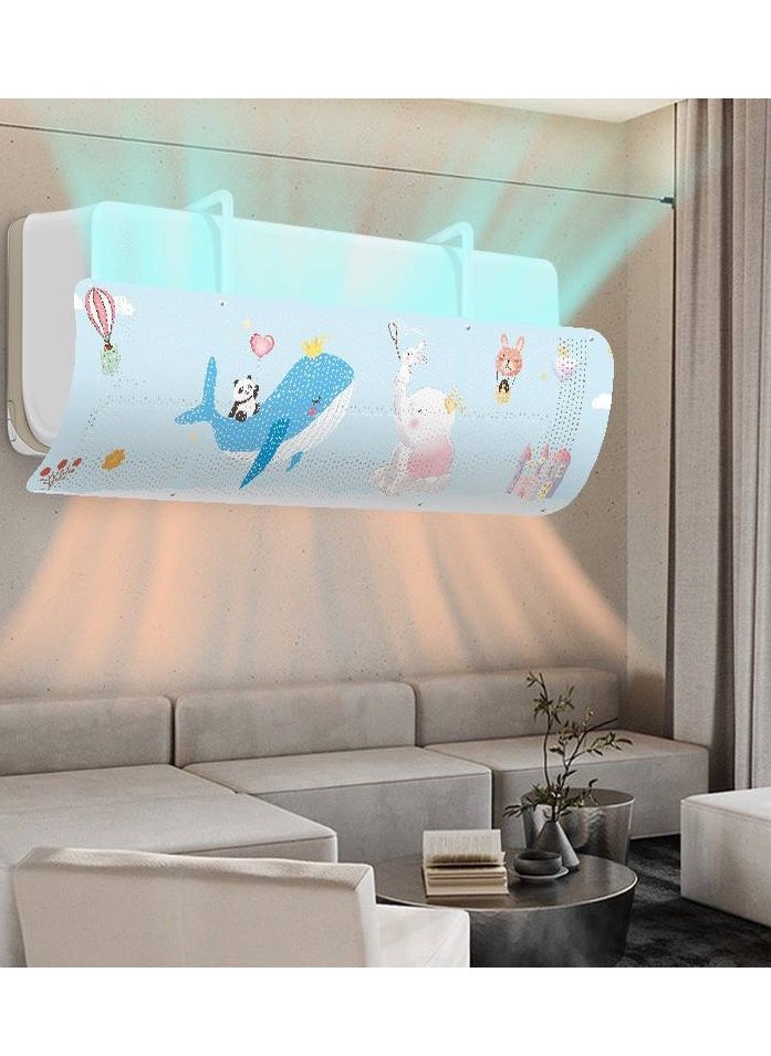 Generic Retractable Air Diffuser for Home Air Conditioning, Double Sided Air Flow Deflector Cover for Air Conditioning  - Image 3