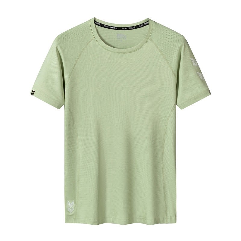 summer outdoor plus size quick-drying T-shirt men''s quick-drying clothes sports T-shirt short sleeve LOGO printing - Image 1