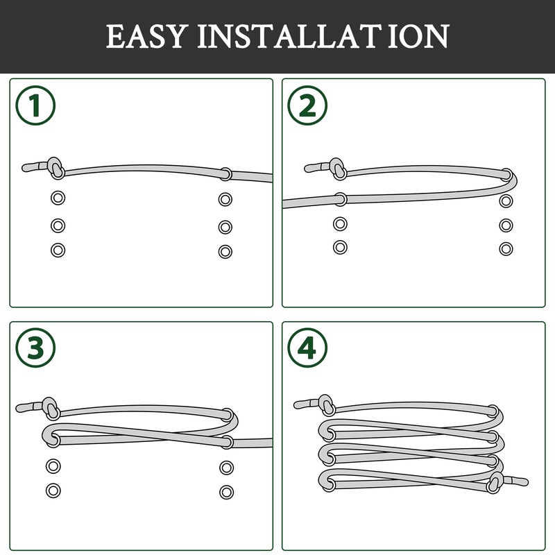 Endoto 2 Pairs Elastic Shoelaces for ON Cloud 5 & 6 No Tie Replacements Shoes Laces Stretchy Bungee Running Training(Color:White,Size:24Inch) - Image 3