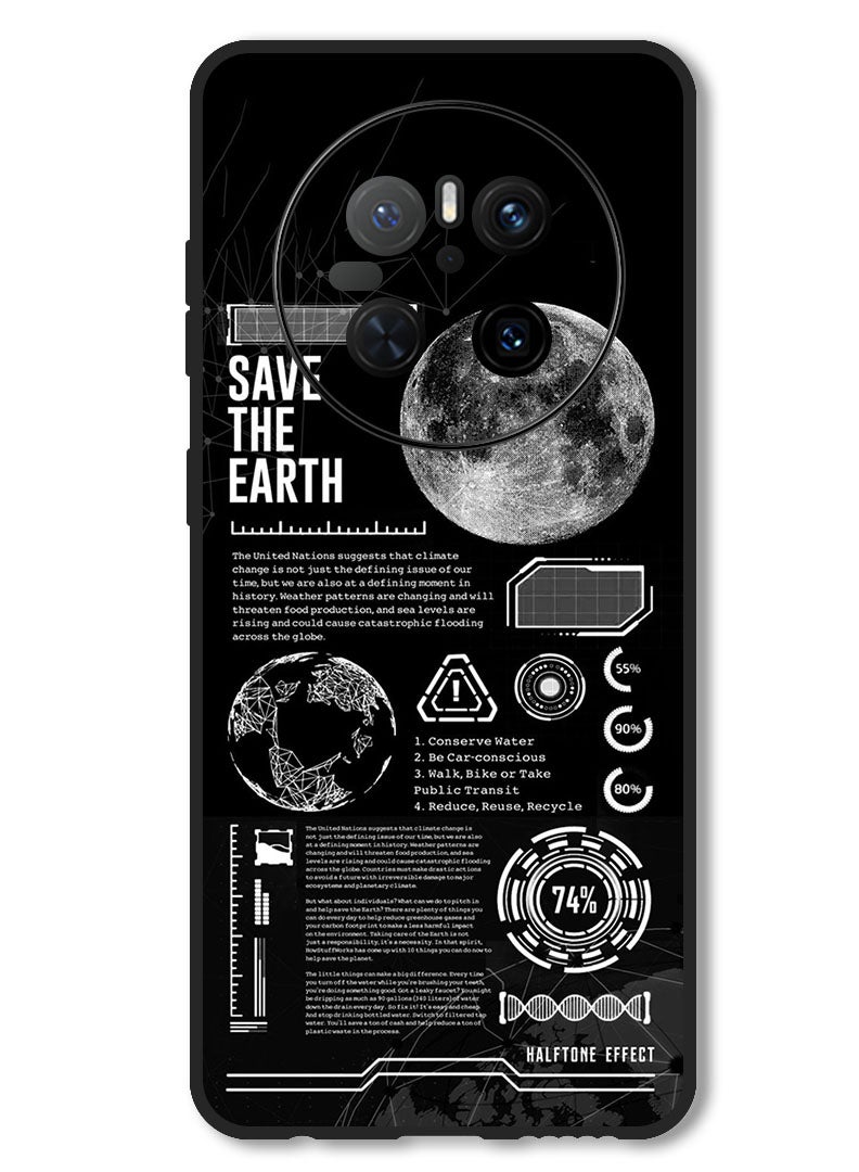 Theodor Case Compatible with Huawei Mate 70 Protection Shockproof Bumper Cover Save The Earth - Image 1