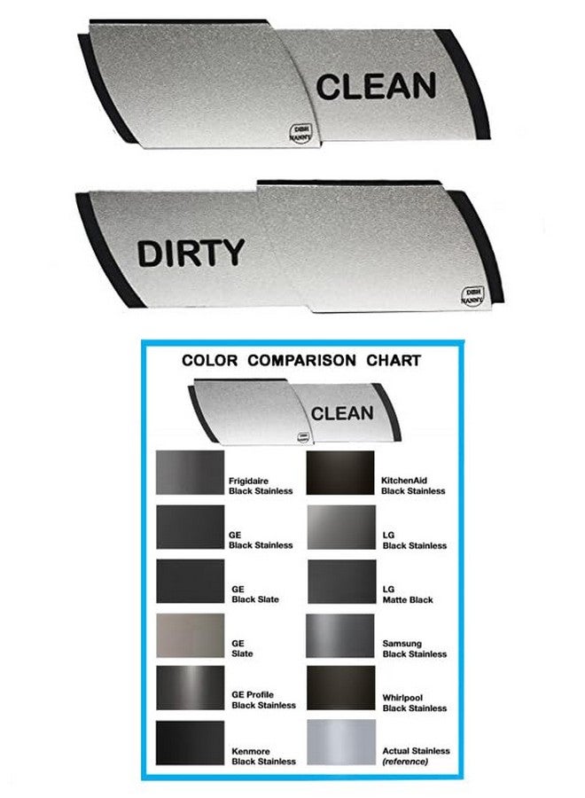 DISH NANNY Premium Metal Dishwasher Magnet Clean Dirty Sign | Contemporary Stainless Indicator - Kitchen Gadgets for All Dishwashers, Home or Office Organiz  - Image 3