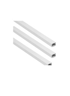 Generic 90cm Square Cable Box Self Adhesive PVC Trunking White Red Sticker Wall Cord Cover Cable Concealer On-Wall Wire Cover Paintable Cable Management Raceway to Hide Wires - Pack of 3 (50x50MM)  - Image 2