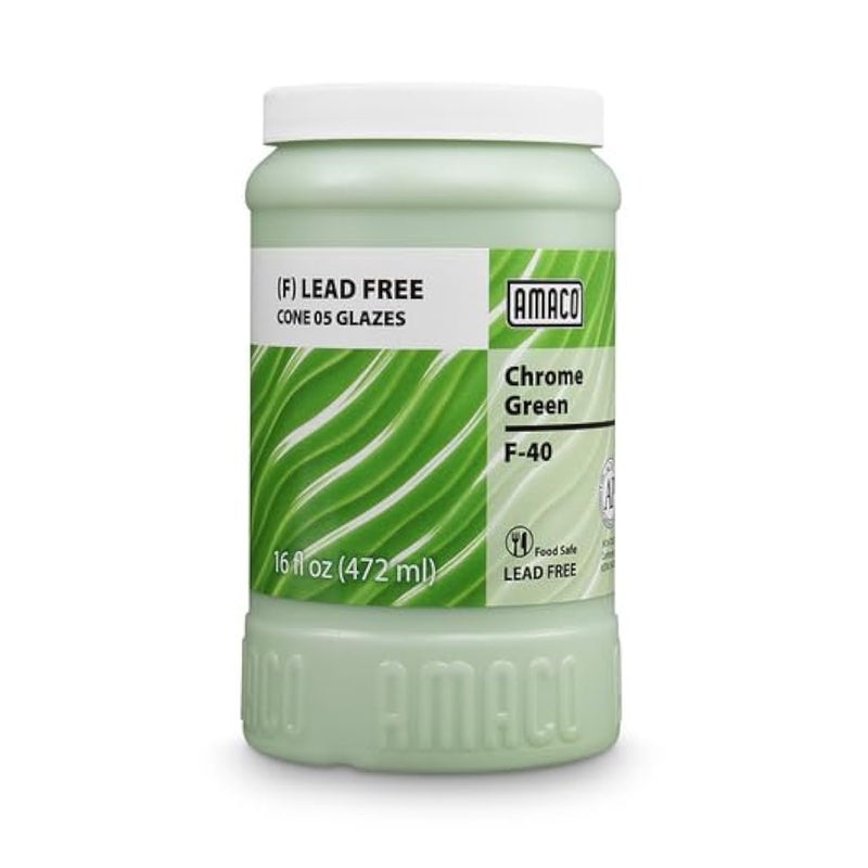 Amaco Low Fire Glaze – Chrome Green F-40, 475 ml