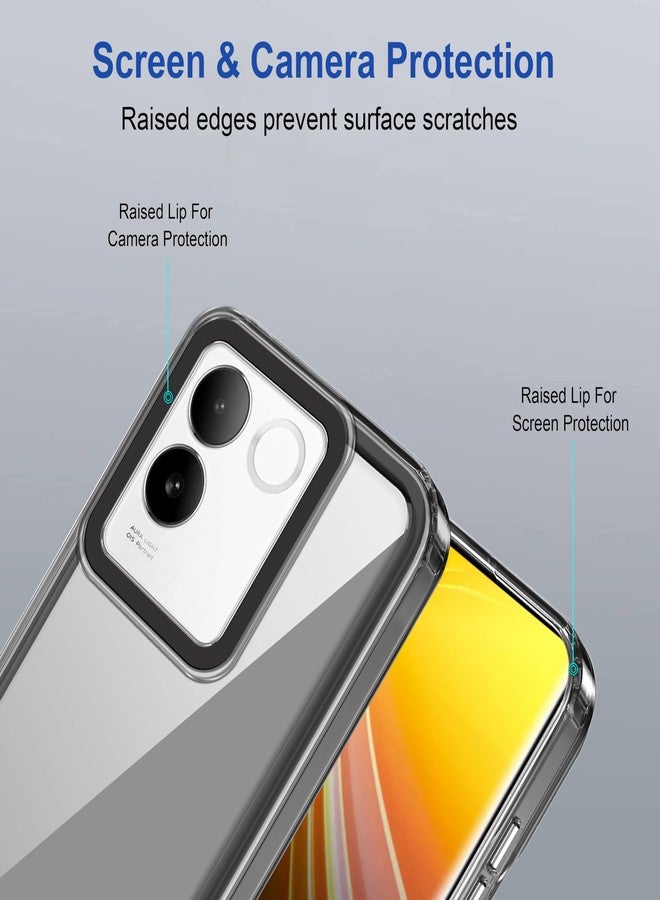 Zapcase Back Case Cover for iQOO Z7 Pro 5G | Compatible for iQOO Z7 Pro 5G Back Cover | Case Cover with Camera Protection | (TPU + PC | Translucent Black) - Image 4