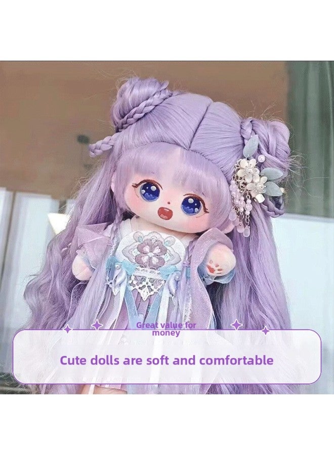 Genuine Cotton Doll Giving Skirt Doll Dress-up Humanoid Doll Super Cute Gift For Girls Cute Doll-Specification:With Skeleton [1 Piece Of Skirt + Care Solution + Comb + Scissors + Rubber Band + 4 Hairpins]-Color:Meier [bring Birth Certificate] Will Give You Shoes + Gift Box  - Image 1