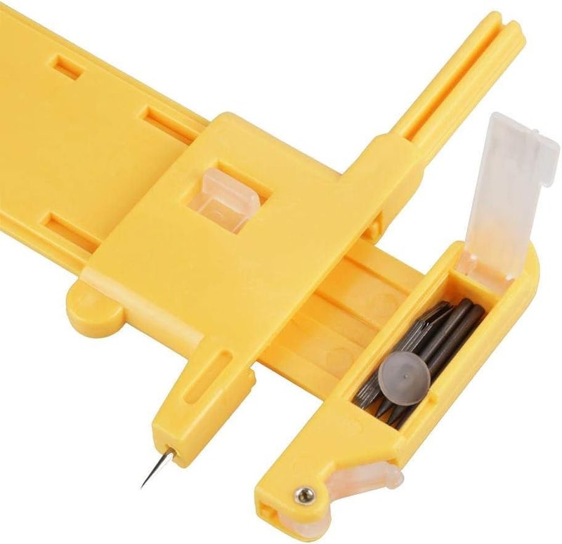 Wal front Circle Cutter Paper Trimmer Circular Cutting Tool,Rotary Circle Cutter Paper Cardboard Rubber Leather Art Craft Tool - Image 3
