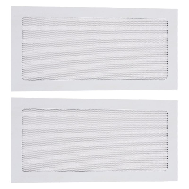 2Pcs Computer Cooler Fan Dust Filter Magnetic Frame PC Fan Dust Mesh PC Cooler Filter Fine Mesh PVC Dust Cover White - Image 3