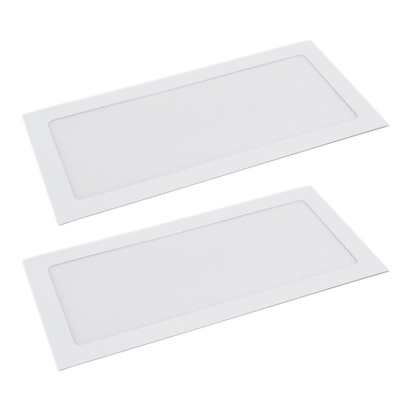 2Pcs Computer Cooler Fan Dust Filter Magnetic Frame PC Fan Dust Mesh PC Cooler Filter Fine Mesh PVC Dust Cover White - Image 2