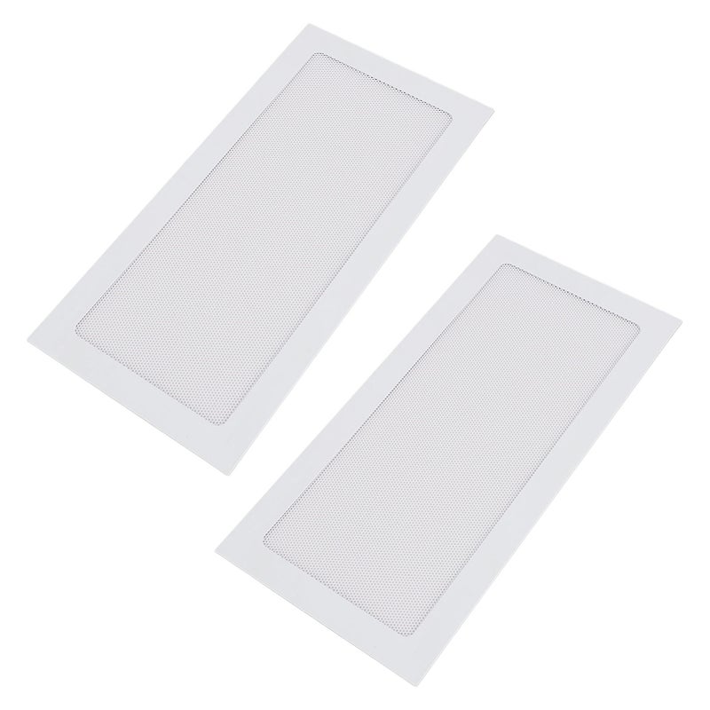 2Pcs Computer Cooler Fan Dust Filter Magnetic Frame PC Fan Dust Mesh PC Cooler Filter Fine Mesh PVC Dust Cover White - Image 5